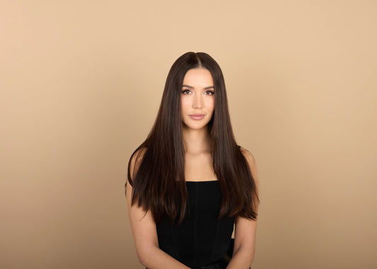 Model wearing 23" Nova